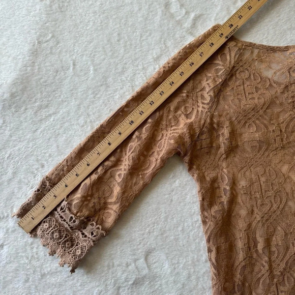 Y2K 2000s Boho Coconut Girl Lace Mini Slip Coverup Dress - Picture 10 of 10